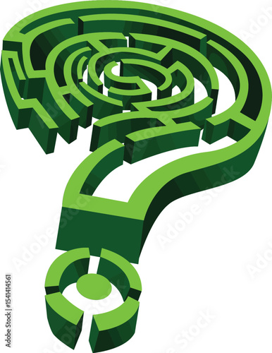 Navigating the Labyrinth of Questions A 3D Maze Puzzle Concept
