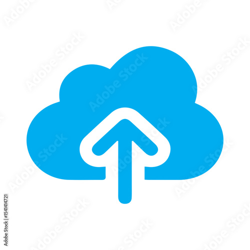 Blue Upload Icon