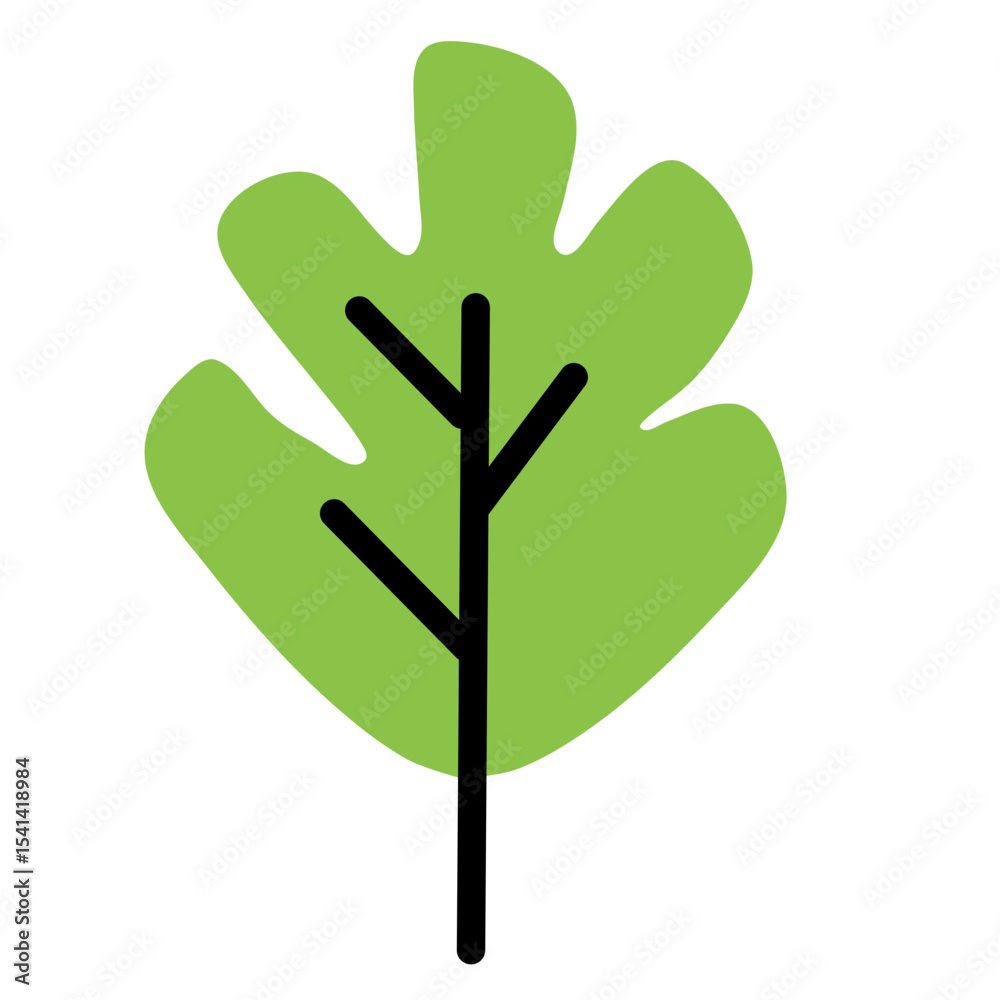 leaf nature icon doodles illustration 