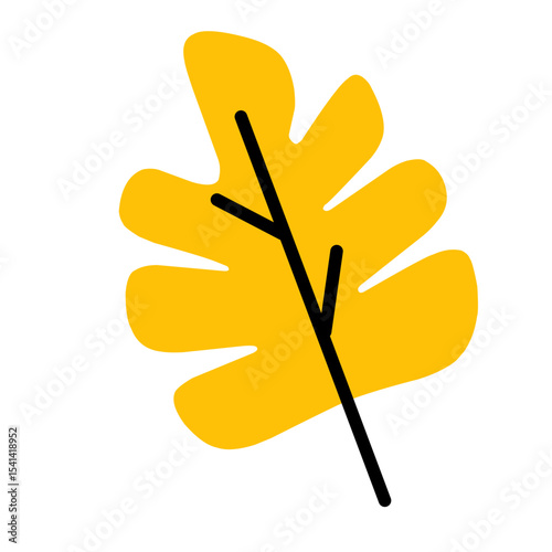 leaf nature icon doodles illustration 