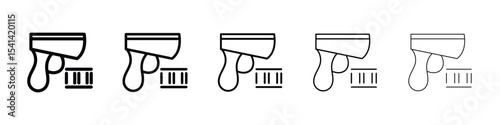Scanner gun icon for mobile concept and web design.