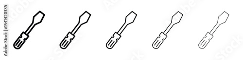 Screwdriver icon for mobile concept and web design.