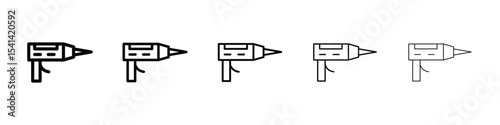 Sealants gun icon for mobile concept and web design.