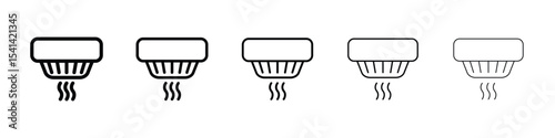 Sensor smoke icon for mobile concept and web design.