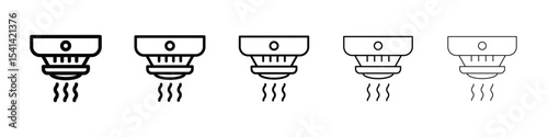 Sensor smoke icon for mobile concept and web design.