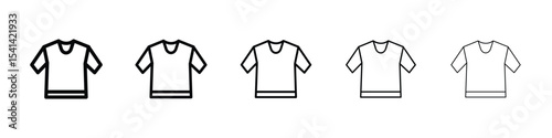 Shirt icon for mobile concept and web design.