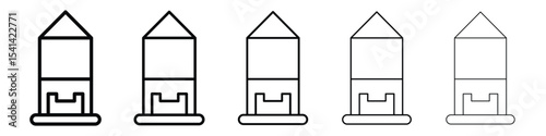 Silo icon for mobile concept and web design.