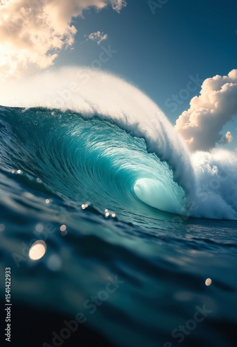 Ocean wave background footage for water sports enthusiasts and nature lovers alike