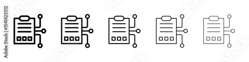 Smart contract icon for mobile concept and web design.