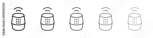 Smart speaker icon for mobile concept and web design.