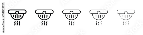 Smoke detector icon for mobile concept and web design.