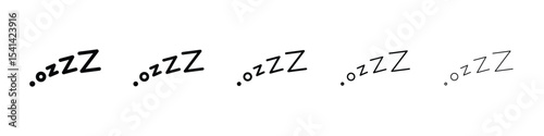 Snooze icon for mobile concept and web design.