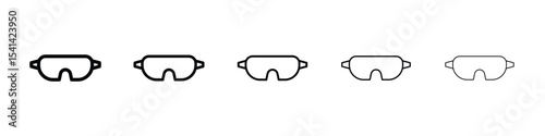 Snow Goggle icon for mobile concept and web design.