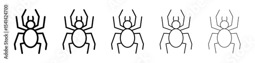 Spider icon for mobile concept and web design.