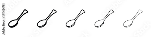 Spoon icon for mobile concept and web design.