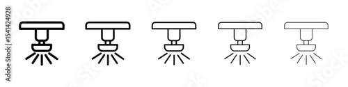 Sprinkler icon for mobile concept and web design.