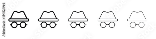 Spy icon for mobile concept and web design.