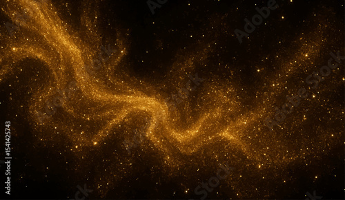 Abstract blue space background with a starry night sky and deep cosmos