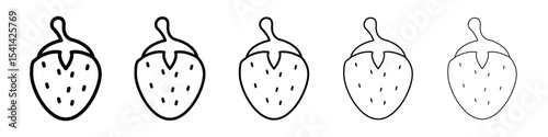 Strawberry icon for mobile concept and web design.