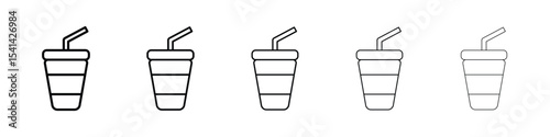 Swoosh Cup icon for mobile concept and web design.