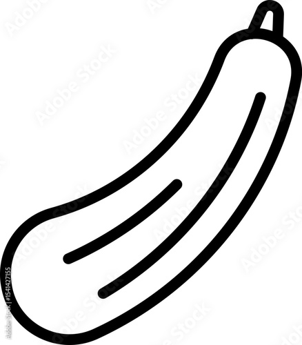 Ash Gourd Vector Icon Stock Illustration