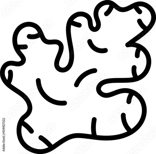 Ginger Vector Icon Stock Illustration