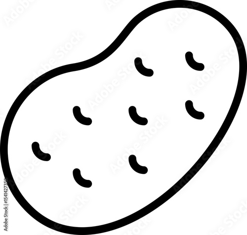Potato Vector Icon Stock Illustration