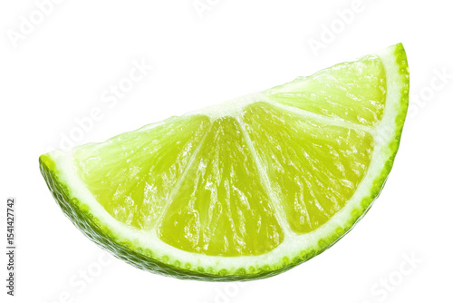 Close-up Lime Slice: A Burst of Zesty Flavor