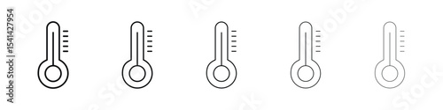 Temperature icon for mobile concept and web design.