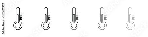 Temperature icon for mobile concept and web design.