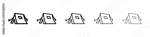Tent icon for mobile concept and web design.