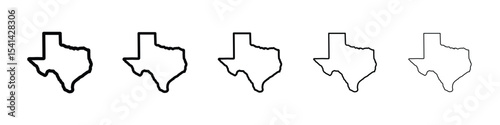 Texas icon for mobile concept and web design.