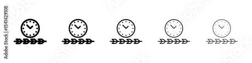 Timeline icon for mobile concept and web design.