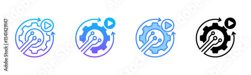 Automation Multi Style Icon Set