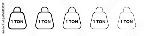 Tonne icon for mobile concept and web design.