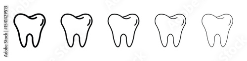 Tooth icon for mobile concept and web design.