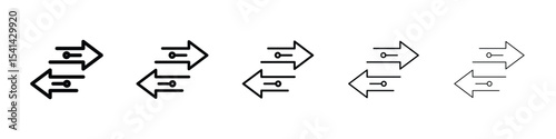 Transfer arrows icon for mobile concept and web design.