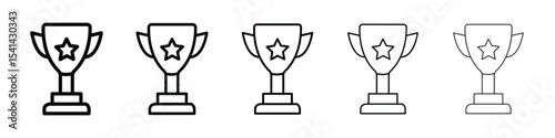 Trophy icon for mobile concept and web design.