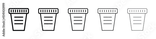 Urine test icon for mobile concept and web design.