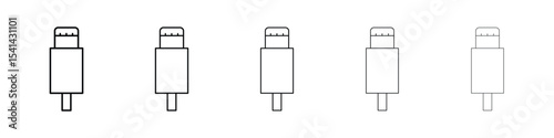 USB type c icon for mobile concept and web design.