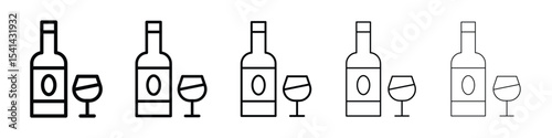 Vodka icon for mobile concept and web design.