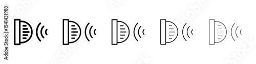 Voice control icon for mobile concept and web design.