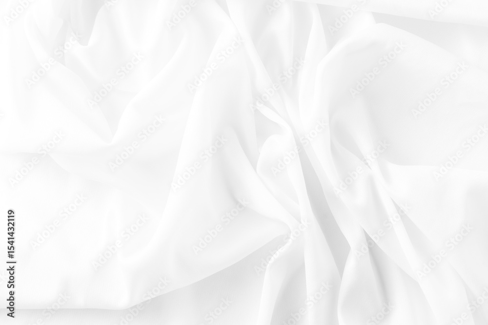 Fototapeta premium Soft White Fabric Texture for Background and Design Purposes