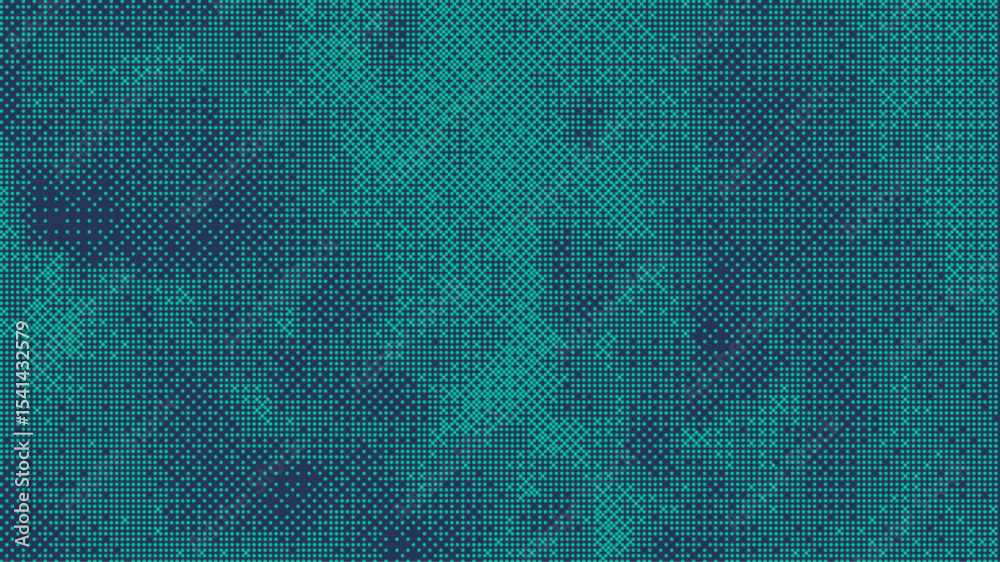 Pixelated bitmap gradient texture. Retro pixel art, green dither pattern, 8 bit background. Leisure or arcade games duotone border frame. Vector illustration