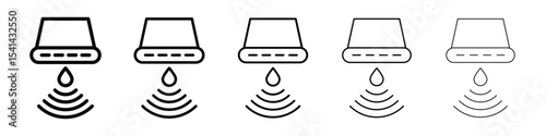 Water sensor icon for mobile concept and web design.