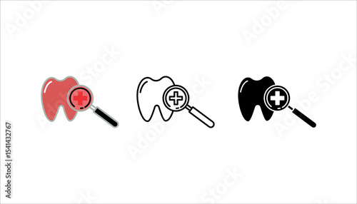 Dental care icon set, for health information and data needs, editable vector eps 10.
