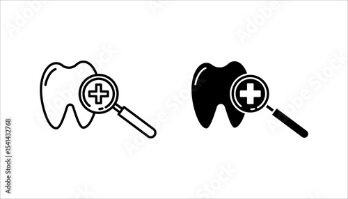 Dental care icon set, for health information and data needs, editable vector eps 10.
