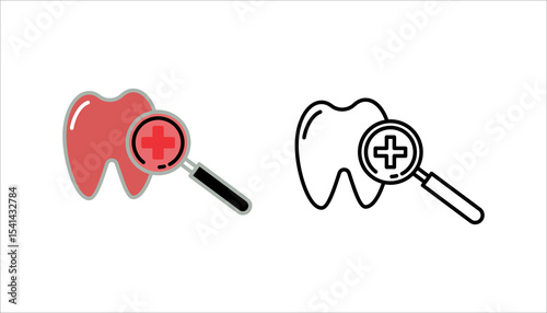 Dental care icon set, for health information and data needs, editable vector eps 10.

