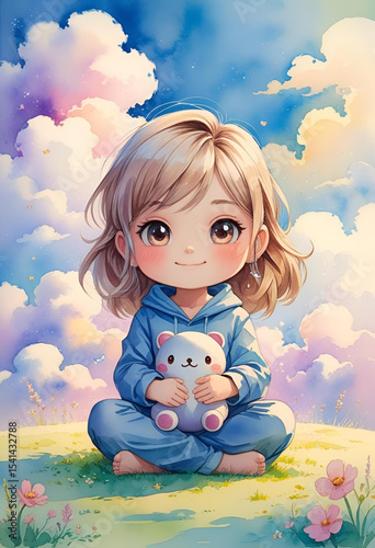 little girl and her mother