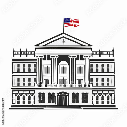 Election Debates Images Vector Isolated on white Background.